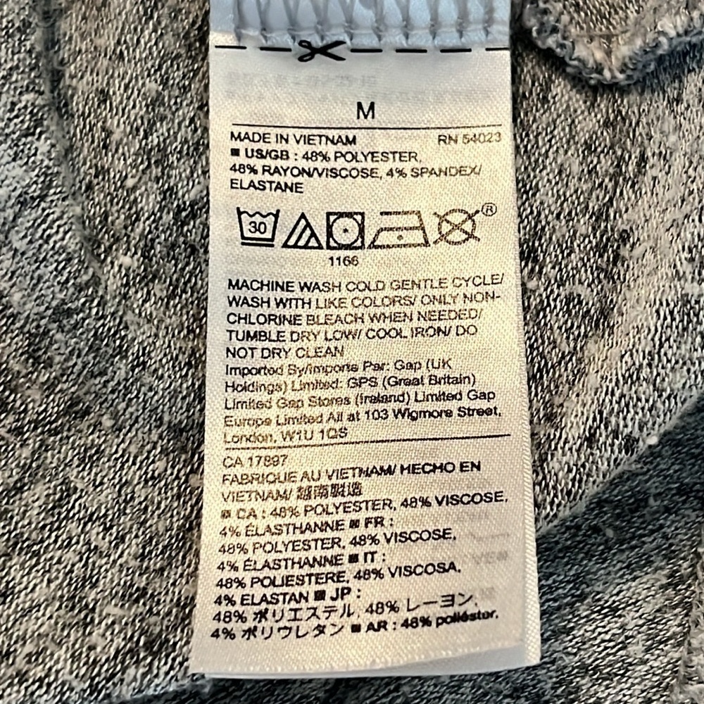 Gap Heather Grey Cross-Back Tank Top Size M - Picture 6 of 6